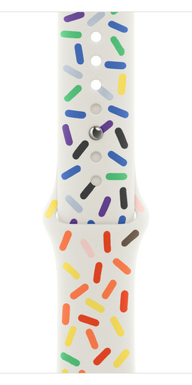 Pasek Apple 45mm Pride Edition Sport Band M/L wielokolorowy ORYG