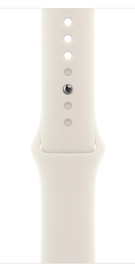 Pasek Apple 46mm Starlight Sport Band S/M biały ORYG