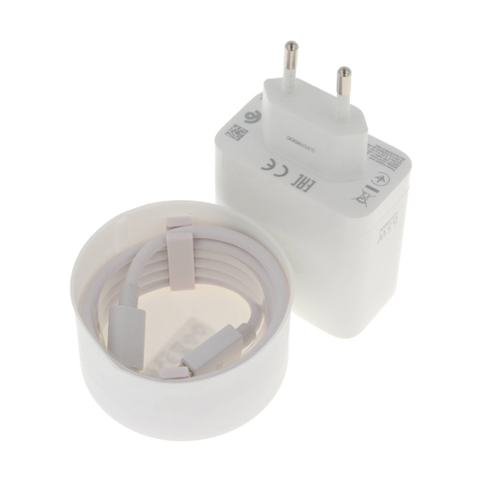 Ładowarka sieciowa 65W Oppo SUPERVOOC VCA7JFEH + kabel USB typ C DL129 ORYG