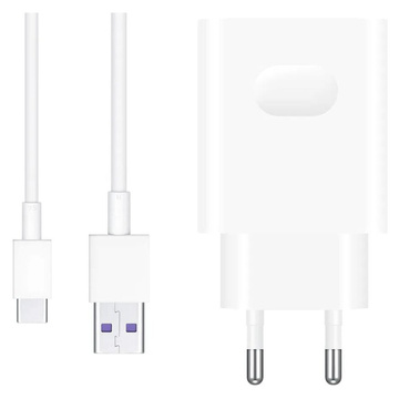 Ładowarka sieciowa 22,5W Huawei SuperCharge HW-100225E00 + kabel USB typ C ORYG