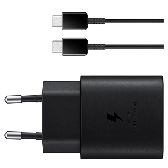 Ładowarka sieciowa 25W Samsung Fast Turbo EP-TA800 + kabel USB typ C ORYG
