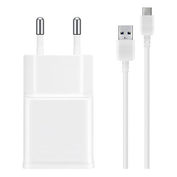Ładowarka sieciowa 7.75W Samsung EP-TA50EWE + kabel USB typ C ORYG