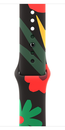 Pasek Apple 45mm Black Unity Band M/L kwiaty jednośći ORYG