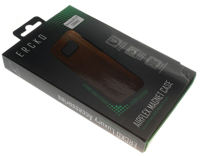 Pokrowiec skórzany Ercko Airflex Magnet Case do Samsung Galaxy S8 