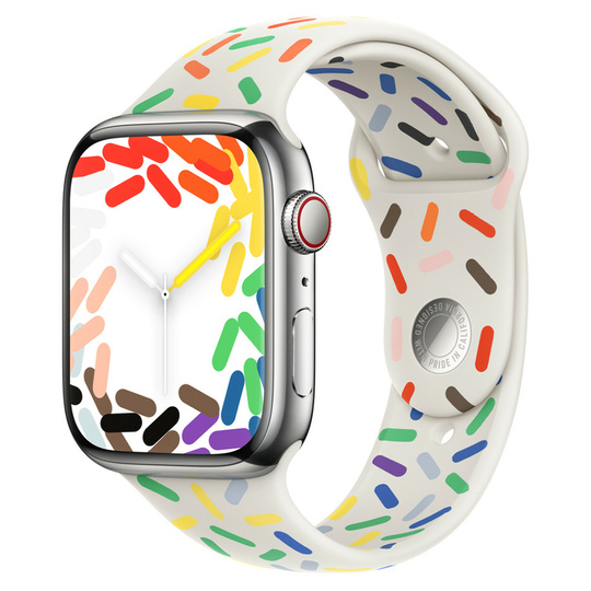 Pasek Apple 45mm Pride Edition Sport Band S/M wielokolorowy ORYG
