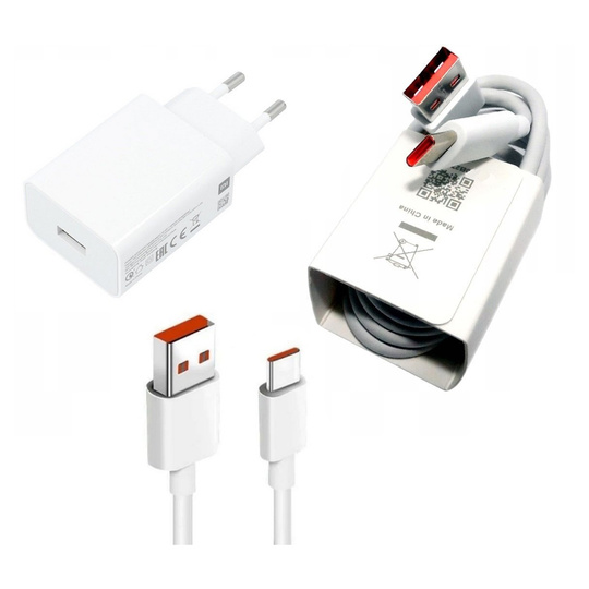 Ładowarka sieciowa 22,5W Xiaomi Turbo Charge MDY-11-EP + kabel USB typ C ORYG