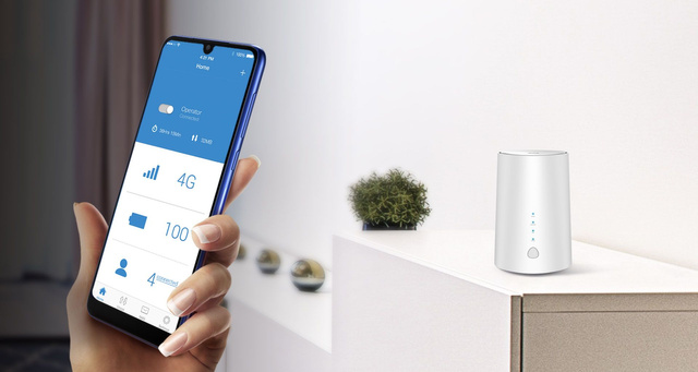 Router Alcatel Link Hub LTE CAT7 Home Station 4G LTE 