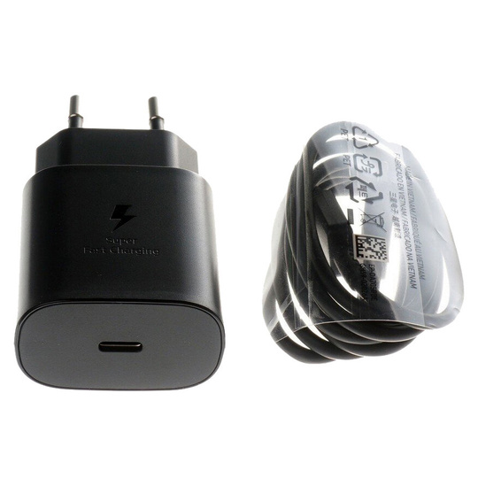 Ładowarka sieciowa 25W Samsung Fast Turbo EP-TA800 + kabel USB typ C ORYG