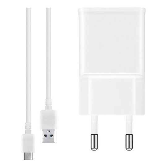 Ładowarka sieciowa 7.75W Samsung EP-TA50EWE + kabel USB typ C ORYG
