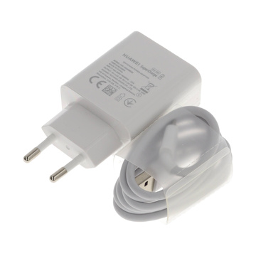 Ładowarka sieciowa 40W Huawei SuperCharge HW-100400E00 + kabel USB typ C 5A HL1289 ORYG