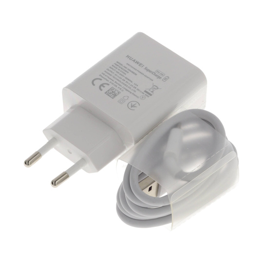 Ładowarka sieciowa 40W Huawei SuperCharge HW-100400E00 + kabel USB typ C 5A HL1289 ORYG
