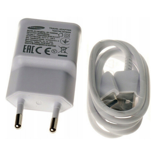 Ładowarka sieciowa 7.75W Samsung EP-TA50EWE + kabel USB typ C ORYG